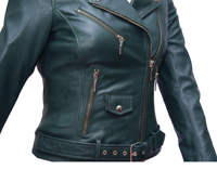 Veste en cuir pour femme de haute qualité, style bomber, confortable, respirante, écologique, pour une utilisation en extérieur, nouvelle collection.