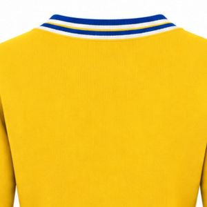 Pull en maille col V personnalisé pour femme, manches longues, motif lettres, bordure côtelée contrastante, style décontracté et tendance pour le quotidien - Product Image 4
