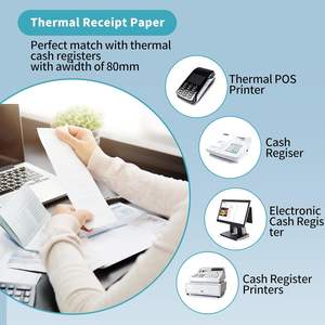 Papel Térmico Directo Ecológico <span class=keywords><strong>de</strong></span> Gran Calidad, 57mm/80mm, Capa Única, 100 Rollos/Caja, para Supermercados, Restaurantes, Centros Comerciales, Promociones - Product Image 5