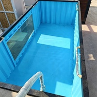 Piscines préfabriquées hors sol en conteneurs maritimes de 20 pieds et 40 pieds, pour la compétition, extérieures