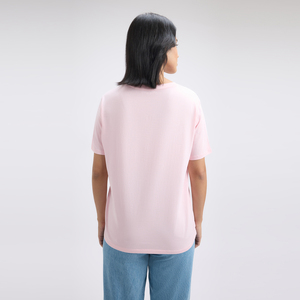 Camiseta de Cuello Redondo para Mujer, 100% Algodón, Apliques, Fresca, Suave y Transpirable, Manga Corta, Ropa Casual de Verano para Venta al Por Mayor y Exportación - Product Image 2