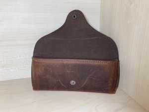 Étui pour lunettes de lecture en cuir véritable, fin et élégant, protection pour lunettes, export direct du fabricant LGC-0160 - Product Image 1