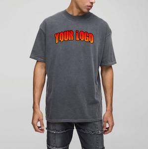 New Arrival Graphic DTG Print logo Oversized T <b>Shirt</b> Thick Round Collar Breathable Quick Dry Short Sleeve <b>Men</b> Spandex Tees - Product Image 1