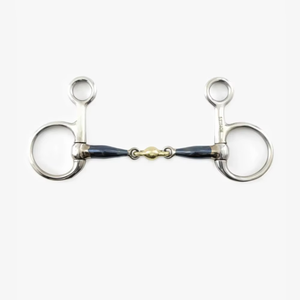 Mors à poignée basse avec joues marron antique en acier inoxydable, embout de 5 pouces, durable, pour l'entraînement équestre et le contrôle du cheval - Product Image 5