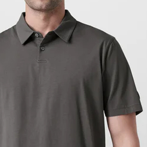 OEM Service Design Men T Shirt With Turn <b>Down</b> Collar Outdoor Design 2026 Men Fashionable Casual T Shirt Relaxed Fit Street Style - Product Image 4