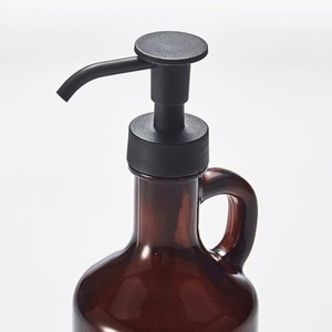 Dispensador de Jabón Cuadrado de Vidrio Borosilicato para Decoración del Hogar - Ámbar Venta al por Mayor - Aqudus Saleem - Product Image 3