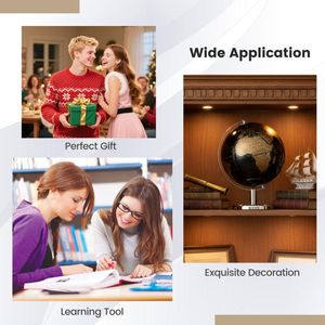 Globo Terrestre Decorativo Moderno da Tavolo per Arredamento Casa o Ufficio - Product Image 6