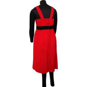 Patrón floral Vestido de algodón de bambú Maternidad Hasta la rodilla Ropa diaria informal para mujeres embarazadas 1 pieza Sin mangas - Product Image 2