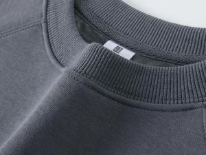 Sweat-shirt à col rond en molleton 600 GSM pour femme, couleur unie, coupe classique, tricoté, manches longues, chaud pour l'hiver/le printemps, avec logo sur le devant - Product Image 5