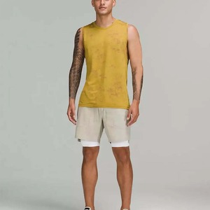 เสื้อกล้ามออกกำลังกายผู้ชาย น้ำหนักเบา สวมใส่สบาย ระบายอากาศได้ดี ดีไซน์ยืดหยุ่นกระชับรูปร่าง - Product Image 5