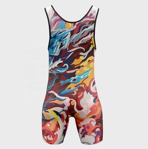 Singlet de Lucha Personalizado con Sublimación de Logotipo Frontal, 100% Poliéster, Colores Vibrantes, Secado Rápido, Ropa de Artes Marciales - Product Image 6