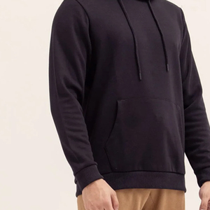 Sudadera con Capucha Lisa para Hombre, Estilo Hip Hop, Casual, de Color Sólido, al por Mayor en Grandes Cantidades - Product Image 5