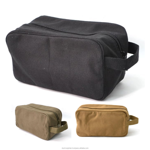 Wholesale Canvas <b>Makeup</b> Bag Custom Logo Travel <b>Storage</b> Cosmetic Bags OEM Vietnam Factory Customize Design - Product Image 1