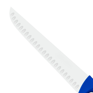 Couteaux à découper la viande professionnels avec lame en acier inoxydable à rainures Granton et manche ergonomique bleu pour boucherie professionnelle - Product Image 3