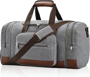 Unisex High Quality Customize Leather Duffle <b>Bag</b> Large Capacity Shoe Compartment With Customize Logo and Customize Storage Space - Product Image 3