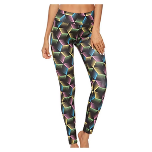 Leggings de fitness pour femmes OEM, taille haute, pour la course et le yoga, avec logo personnalisé, vêtements de sport - Product Image 1