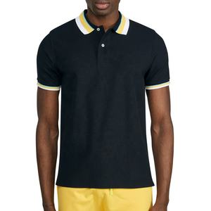 Polo de manga corta para hombre, ropa de calle de Color sólido, informal, a la moda, de Golf, de verano - Product Image 1