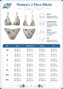 Conjunto de Bikini de Dos Piezas con Estampado Floral y Logotipo Personalizado en la Parte Delantera, Traje de Baño para Mujer, 100% Poliéster - Product Image 6