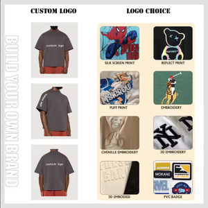 เสื้อยืดคอกลมทรงโอเวอร์ไซส์ ผ้าคอตตอนหนา 100% คุณภาพสูง สำหรับผู้ชาย รุ่นหนาพิเศษ ทรงบ็อกซี่ - Product Image 5