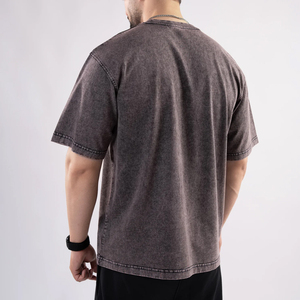 T-shirt à manches courtes pour homme Moto End Corporation, col rond, coupe classique, jersey de coton, imprimé lettres, style décontracté - Product Image 3