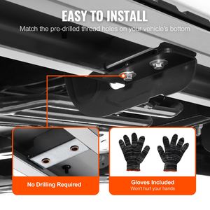 Pedane Laterali da 6 Pollici Compatibili con Chevy Silverado/GMC Sierra 1500 Crew Cab 2007-2018, 2500HD 3500HD 1500 LD 2019-2020 - Product Image 6