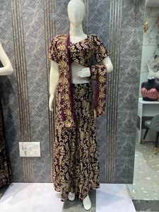 Black georget Embroidered Party <b>Dress</b> With Floral <b>Pattern</b> V-Neck Sleeveless <b>A</b>-<b>Line</b> Party Wear Elegant Winter <b>Dress</b> - Product Image 3