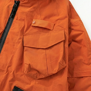 Chaqueta Táctica de Alta Visibilidad Naranja |   Chaqueta de Campo Ligera con Múltiples Bolsillos |   Fabricante OEM de Artículos de Supervivencia y Aire Libre - Product Image 4