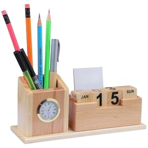 นาฬิกาตั้งโต๊ะไม้มะม่วงงานแฮนด์เมดสไตล์มินิมอล - ราคาขายส่ง - Product Image 2