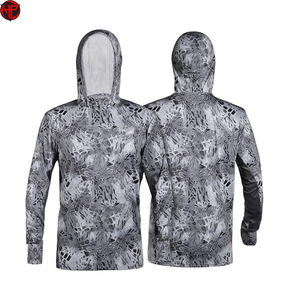 Chemise de pêche à capuche UPF 50, séchage rapide, respirante, manches longues, protection UV, jersey de pêche pour la pêche en bateau - Product Image 5