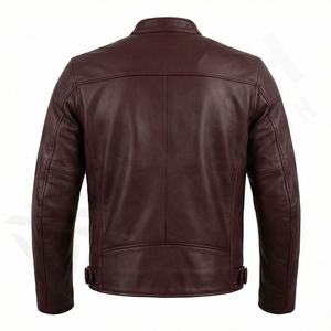 Veste de moto en cuir véritable pour homme de qualité supérieure, nouvelle arrivée, vestes de moto d'hiver, protections amovibles, personnalisables - Product Image 2