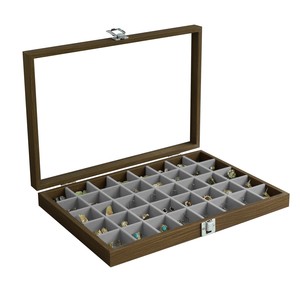 Caja de Almacenamiento de Joyas de Madera de Teca Antigua de Lujo de un Solo Nivel para Sala de Estar - Venta al por Mayor - Product Image 4