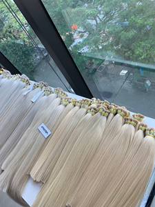 Extension de cheveux en vrac couleur platine 28 pouces Super Double Drawn 100% cheveux vietnamiens bruts - Product Image 4