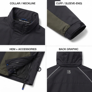 Chaqueta Cortavientos Personalizable para Hombre, de Nailon Reciclado, Corte Cuadrado, Impermeable, con Logotipo Personalizado, Estilo Urbano - Product Image 4