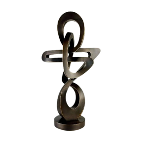 Durable Tabletop Modern Handmade Stainless Steel/Iron <b>Figurative</b> Sculpture Silver Finished Home Decor for Living Room - Product Image 6