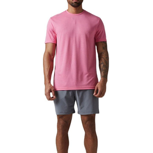 Camisa de Pijama Casual para Hombre, Gris Azul Marino, Manga Corta, Tejida, Ecológica, 100% Algodón, con Bolsillo en el Pecho, Transpirable, para Invierno - Product Image 6