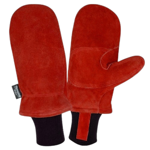 Guantes de cuero de vaca de primera calidad, resistentes, antideslizantes, antivibración, con muñequera elástica, protección para el horno, suaves - Product Image 2