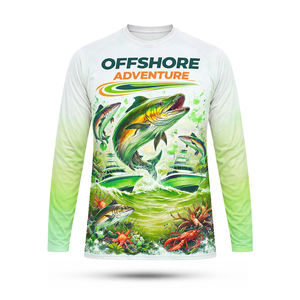 เสื้อผ้าตกปลาแบบใหม่สั่งทำพิเศษสำหรับผู้ชาย แขนยาว พิมพ์ลายแบบซับลิเมชั่น ผลิตในปากีสถาน - Product Image 3