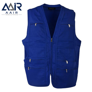<b>Black</b> Men's Sleeveless Casual Autumn Work <b>Vest</b> with Zipper Closure Multi-Pocket Outdoor Utility Moisture-Wicking - Product Image 5