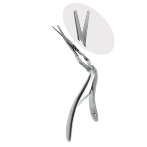 Tijeras Quirúrgicas de Precisión BECKER, Manuales, de Doble Acción, Serradas, de 18 cm, con Certificación CE, para Disección de Septo y Cirugía Nasal - Product Image 2