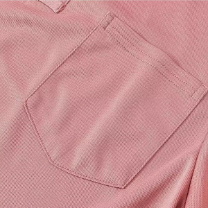 Polo de golf personnalisé en polyester et coton, respirant, à manches courtes, coupe classique avec poche avant, design personnalisé - Product Image 3