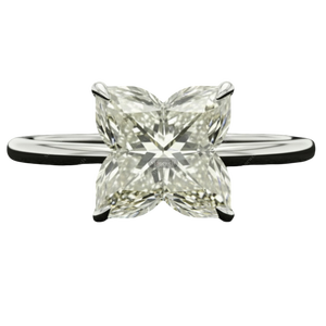 Diamant synthétique de qualité supérieure, taille fleur de lys, pureté DEF VVS VS1, certifié HPHT CVD, pierre lâche pour la création de bijoux fins - Product Image 1