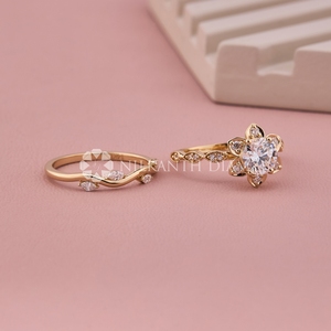 Luxury Design IGI Certified Round Cut Bridal Diamond <b>Rings</b> Set Lab Created Diamond <b>Rings</b> from <b>Indian</b> Supplier & Manufactur - Product Image 3