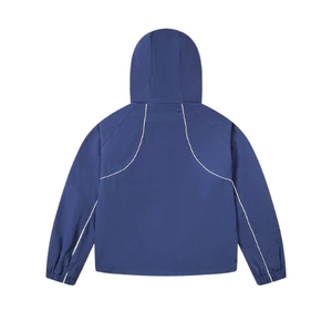 High Quality <b>Men's</b> Nylon Coated Stand Collar Thick Windproof Waterproof Winter Sports Windbreaker Tracksuit <b>Jacket</b> Front Running - Product Image 2