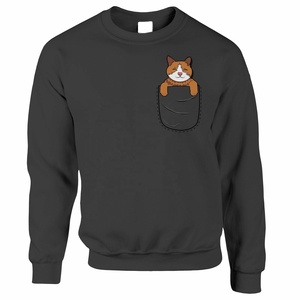 Sudadera Divertida con Diseño de Gato en el Bolsillo, Idea de Regalo Original para Amantes de las Mascotas, Sudadera de Invierno para Hombre con Capucha y Cierre de Cremallera - Product Image 4