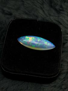 Opale de feu éthiopienne naturelle, cabochon forme marquise, 16,42 ct, multicolore, éclatante, pierre précieuse en vrac pour bijoux et bien-être - Product Image 5