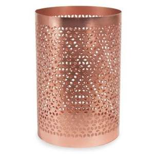 Support de bougie votive découpé sur mesure en fer, lanterne décorative en métal à bord festonné pour bougies chauffe-plat, vente en gros pour patio - Product Image 4