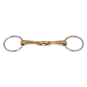 Bocado de acero inoxidable occidental con doble articulación para caballo, para entrenamiento ecuestre - Product Image 5