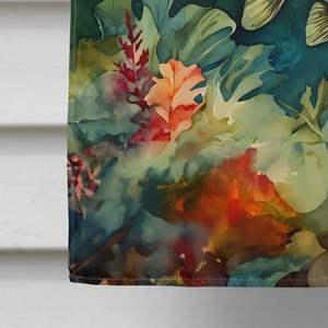 Poste de porche grande con bajo de boca pequeña, pancarta decorativa para patio, tamaño de Casa de poliéster Multicolor, ilustraciones colgantes de pared, Bandera de boca pequeña - Product Image 4