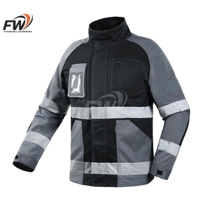 Chaqueta de Invierno Personalizable Ansi 3 de Alta Visibilidad, Impermeable, Reflectante, de Lona, para Seguridad Laboral, Talla 4XL, Gris/Negro, Protección - Product Image 3