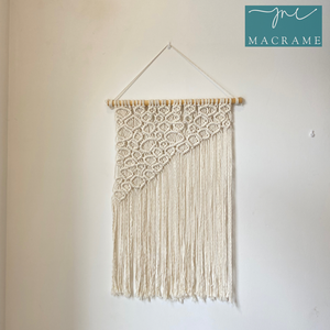 Macramé de estilo bohemio nórdico para colgar en la pared, arte de pared tejido de algodón hecho a mano para decoración del hogar - Product Image 5